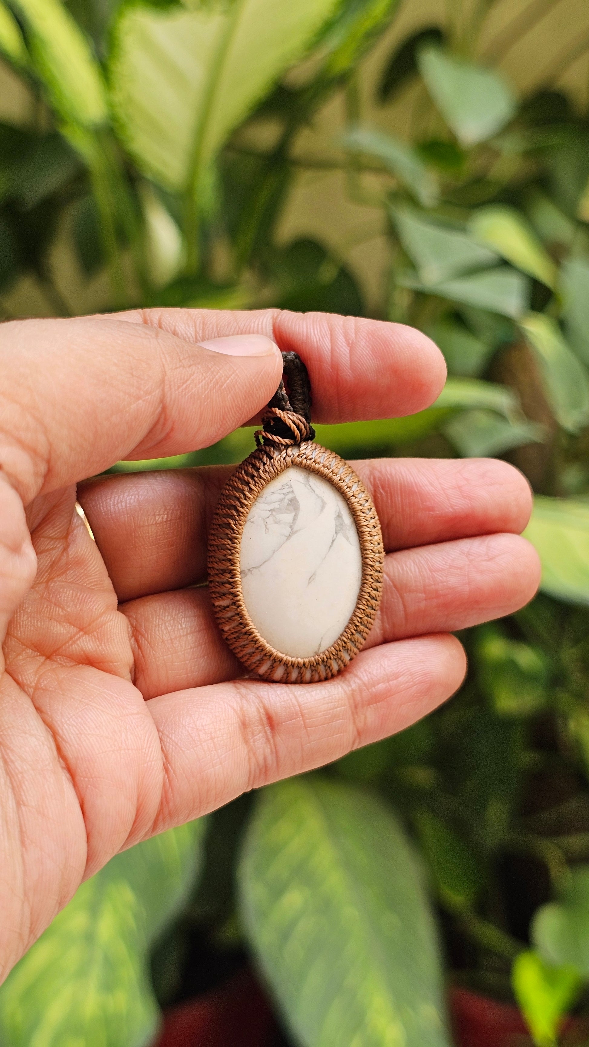 Howlite Crystal Pendant