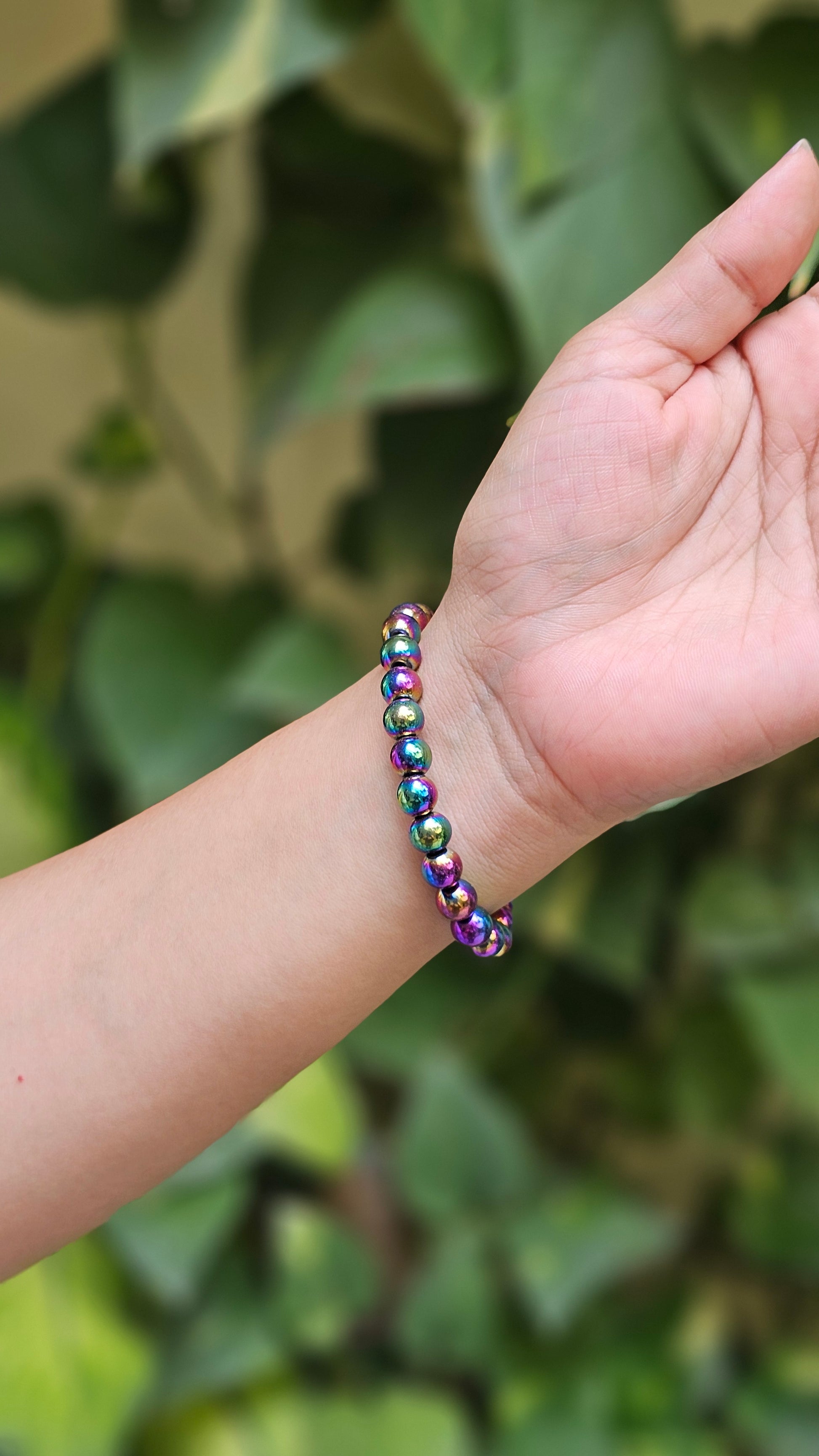 Titanium Aura Quartz Bracelet