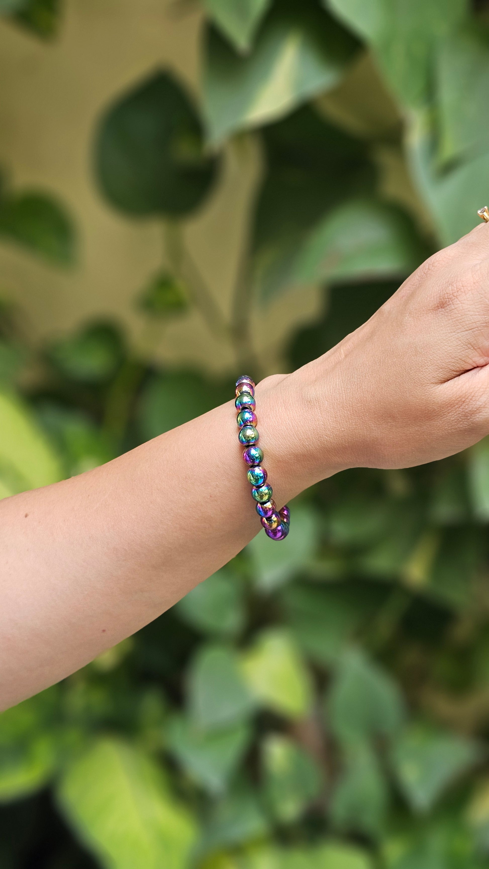 Titanium Aura Quartz Bracelet