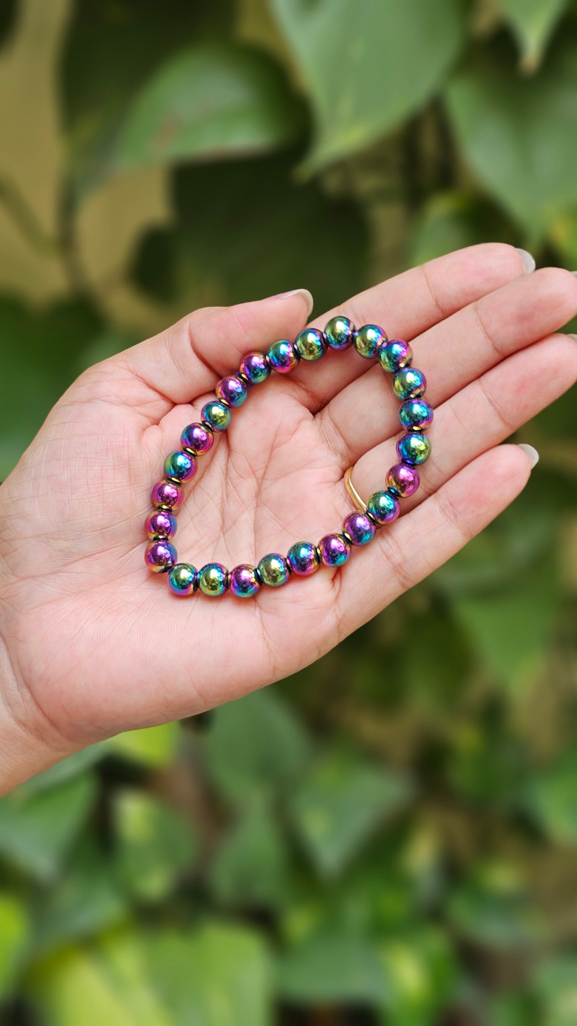 Titanium Aura Quartz Bracelet