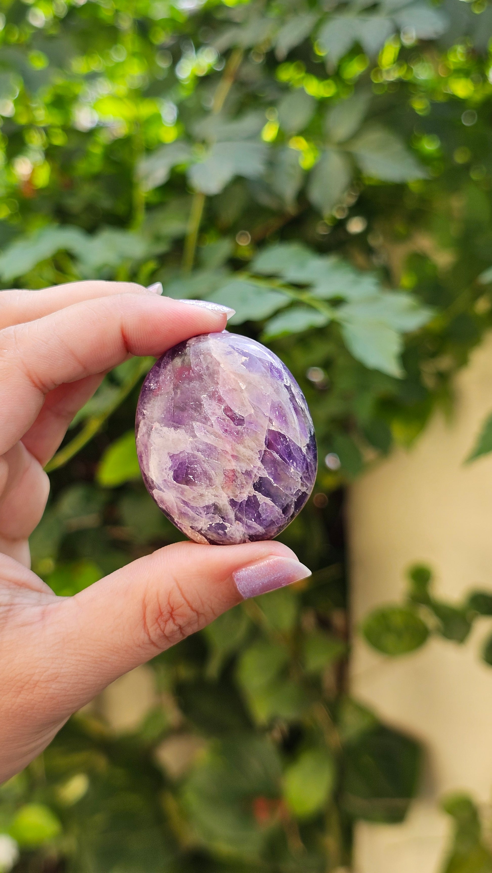 Amethyst Palm Stones