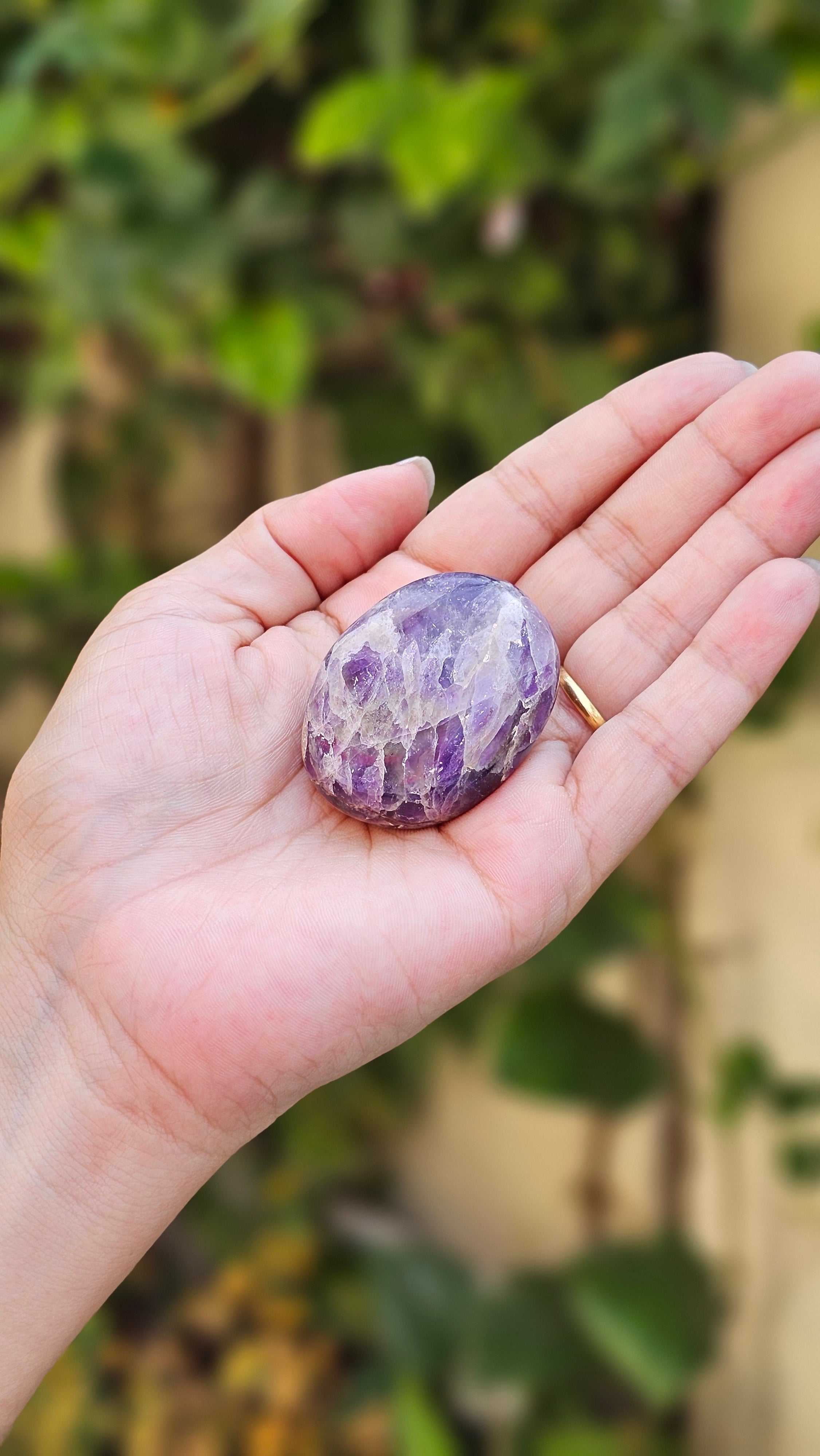 Amethyst Palm Stones