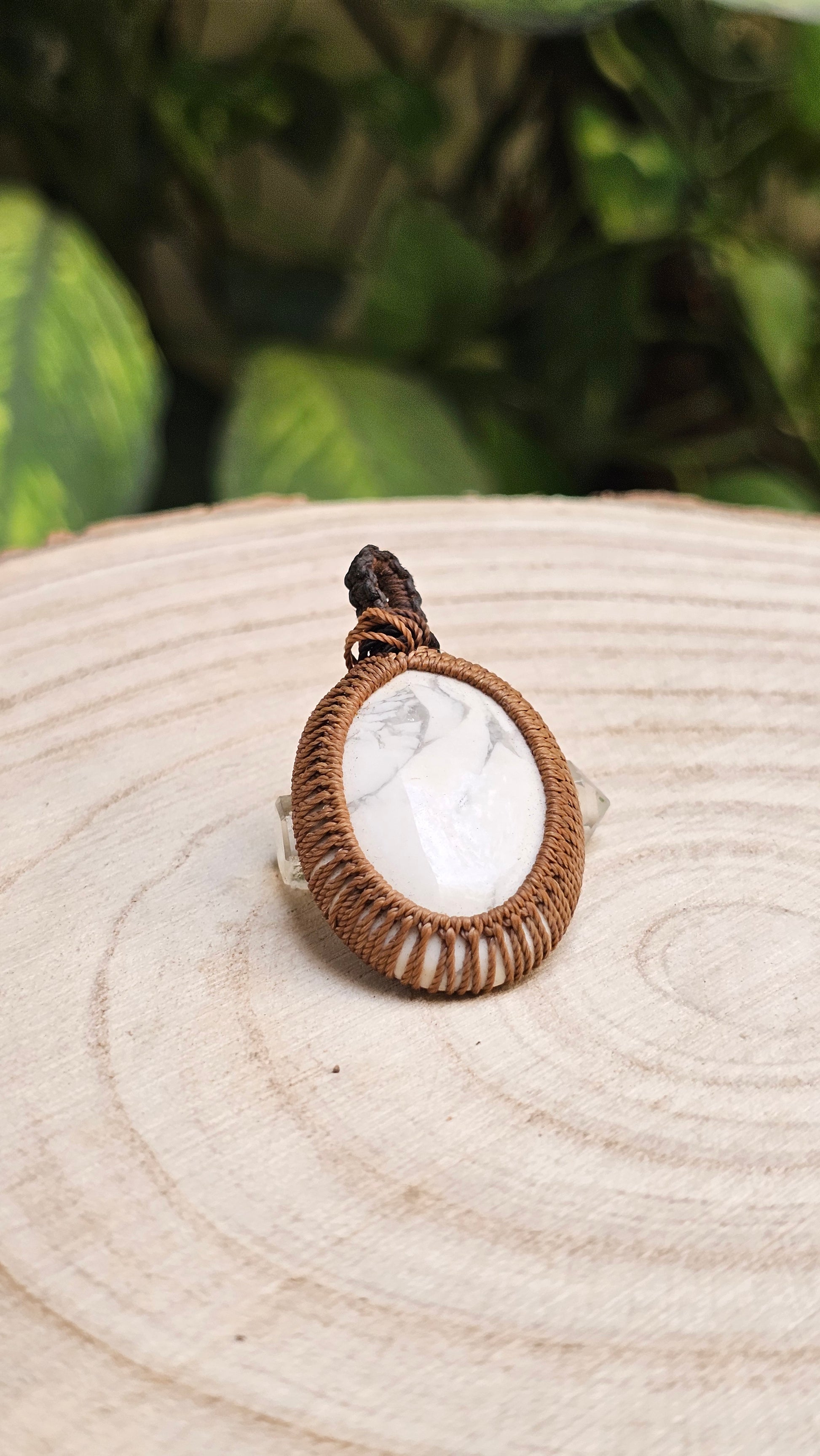 Howlite Crystal Pendant