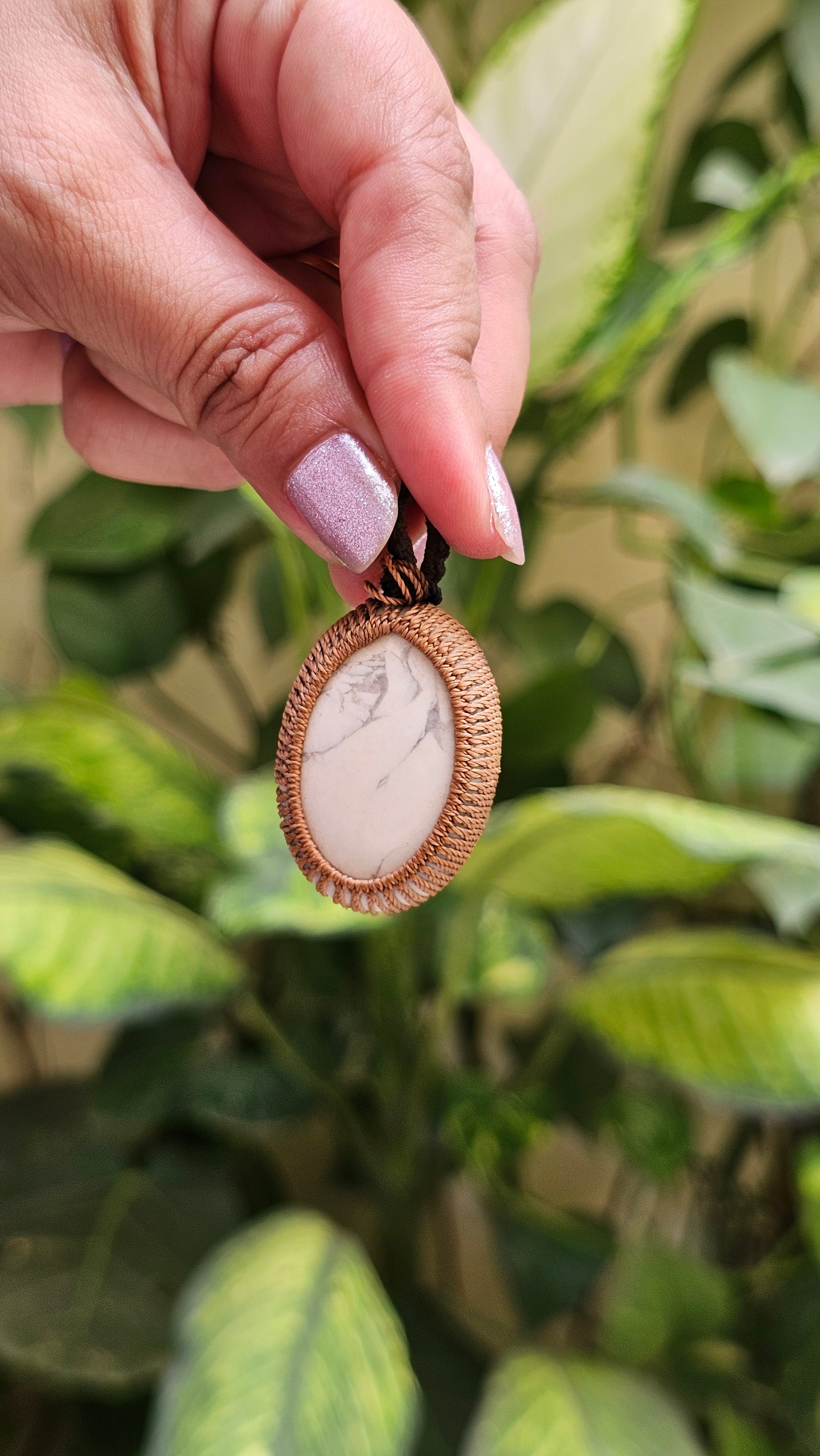 Howlite Crystal Pendant